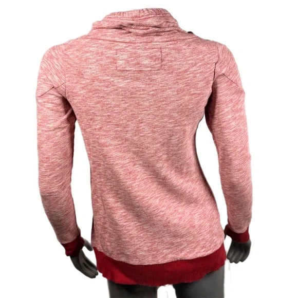 Antiqua | Heather Red Pullover New England Patriots Sweatshirt old school logo - Picture 4 of 9